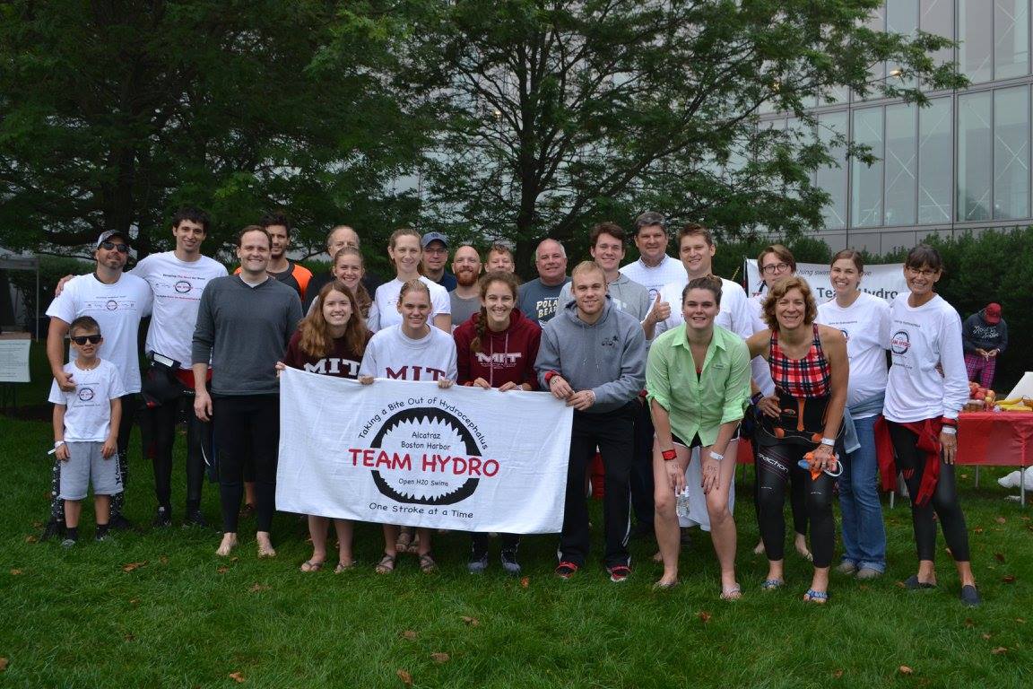Boston Harbor swimmers group photo