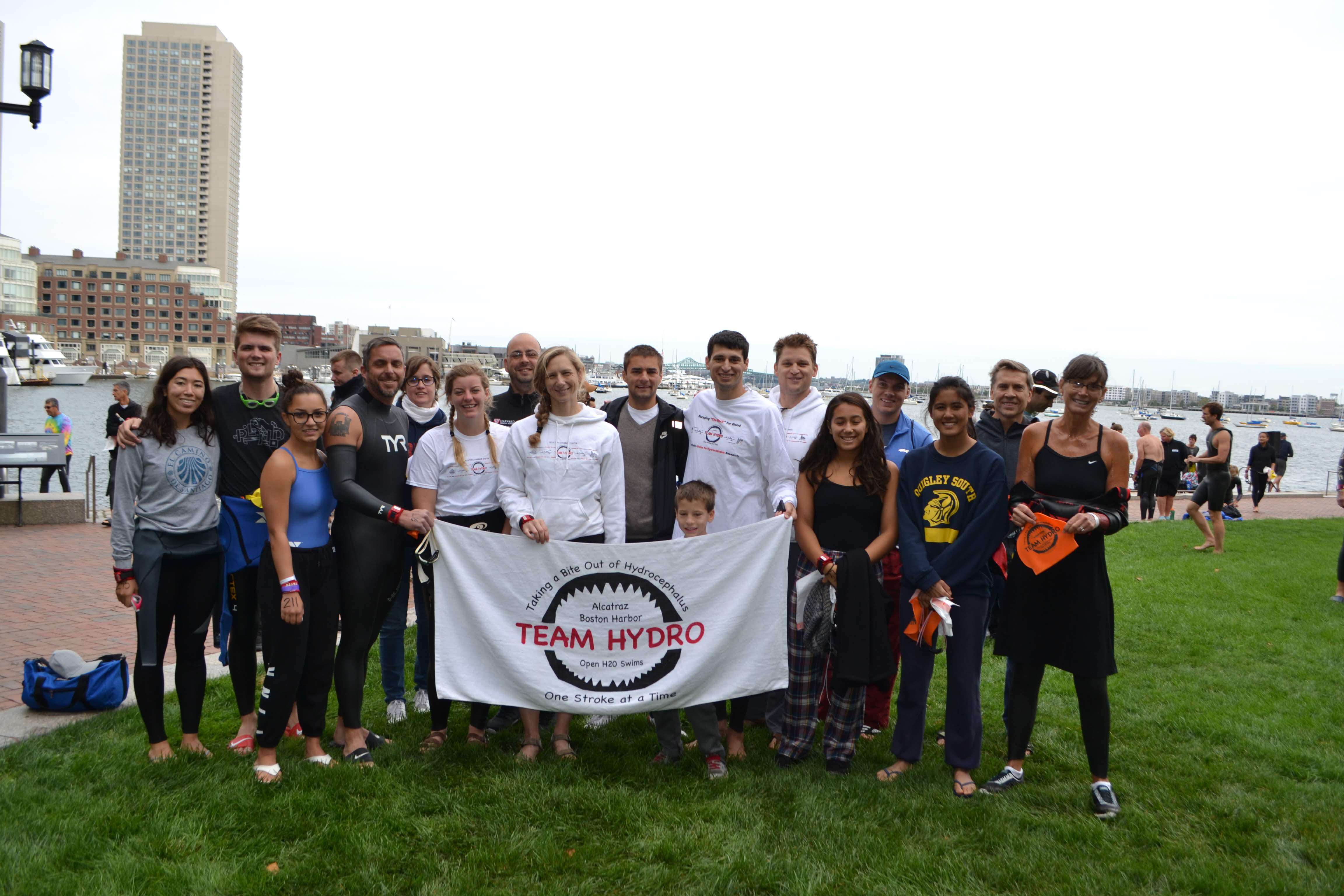 Boston Harbor swimmers second group photo