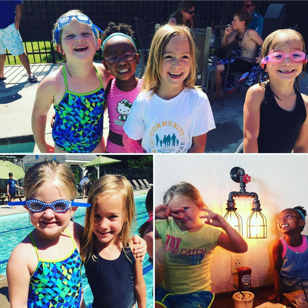 Dorset Dolphins kids participating in the dash